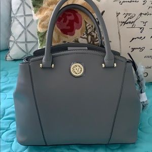 NEW! ANNE KLEIN-GRAY PURSE